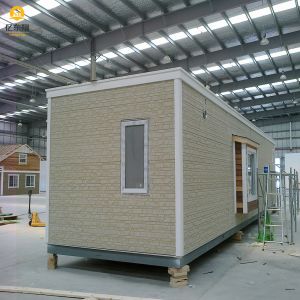 Galvanized Steel Prefabricated Container House with Glass Wool Panels