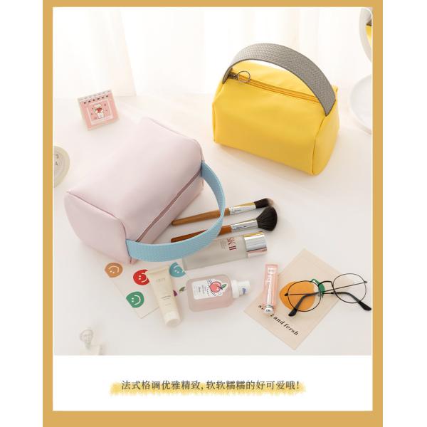 NEW PORTABLE MAKEUP BAG LARGE CAPACITY CANDY COLOR TRAVEL PORTABLE TOILETRY BAG SUNDRIES ORGANIZE MAKEUP STORAGE BAG