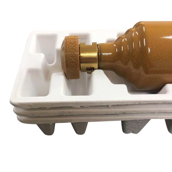 Molded Recycled Paper Tray Oilproof Biodegradable Cardboard Packaging