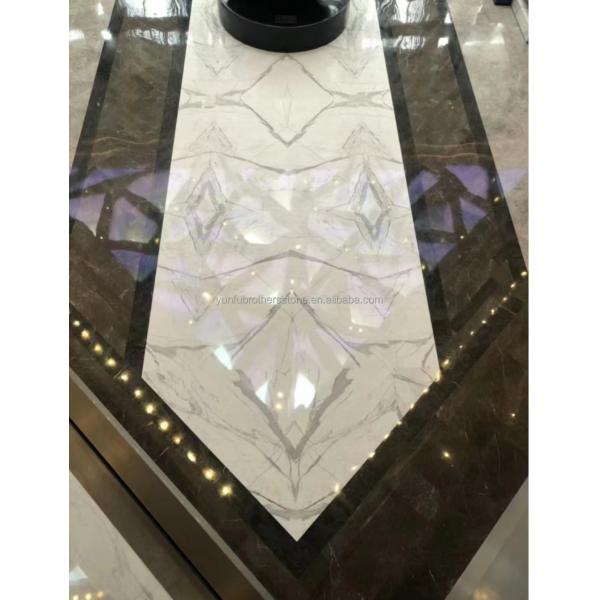 Home Decor Modern Fish Belly White Marble Stone Slabs for Living Room and Floor Tiles