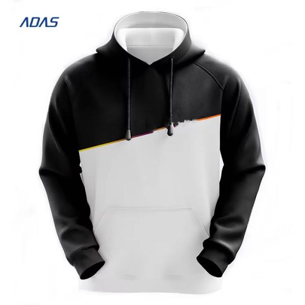 Custom Printed 100% Polyester Fleece Sweatshirt Pullover Hoodie Anti Shrink