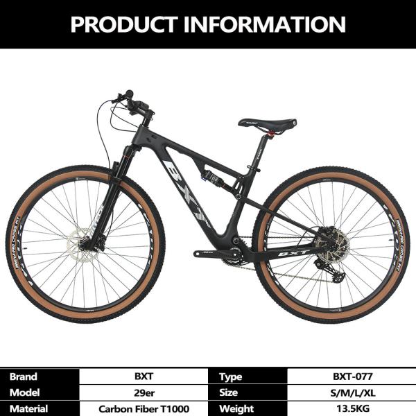 29 Full Suspension Carbon Mountain Bike 11 Speed MTB Bicycles