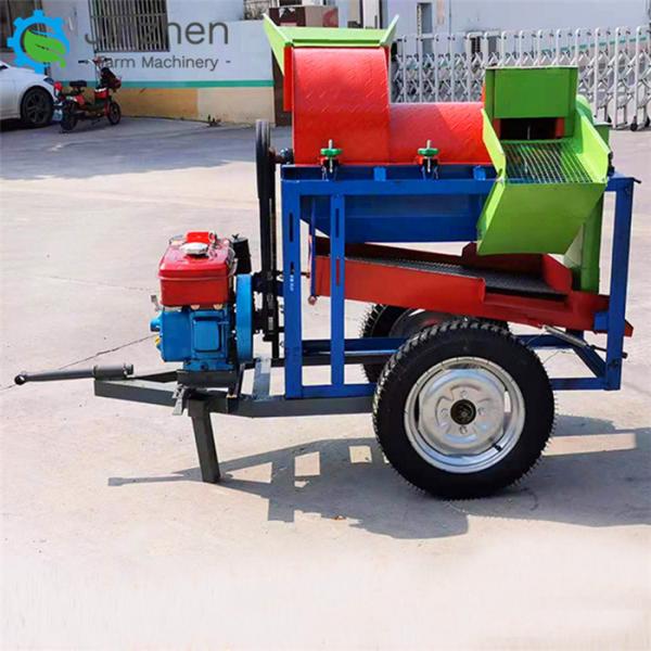 Agricultural Automatic Mobile Small Wheat Rice Maize Corn Peeling And Threshing Machine