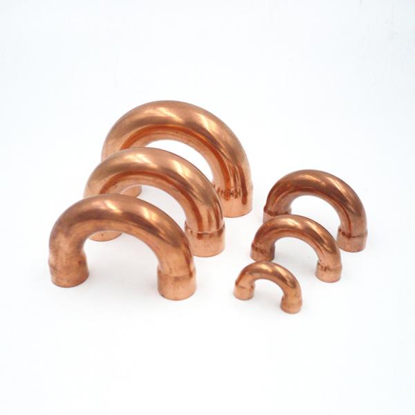 Lead Free Copper U Bend Fitting , U Shaped Copper Fitting For Refrigeration