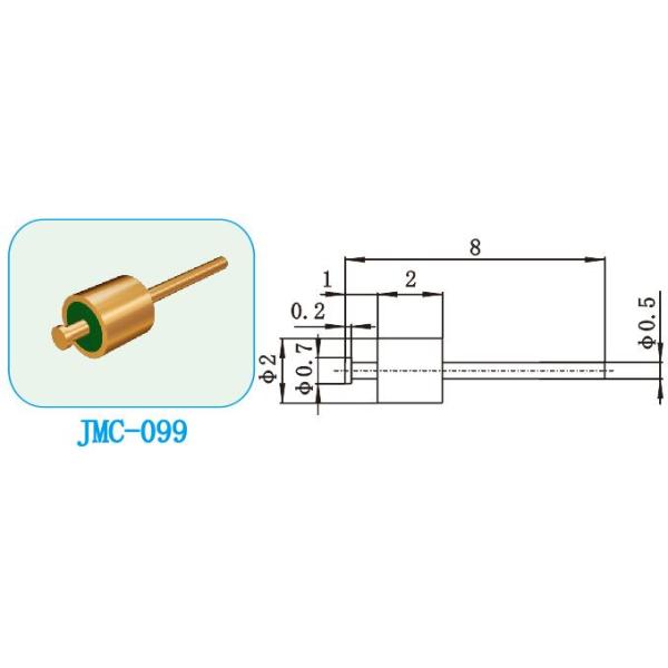 Nail Head Glass To Metal Seal Connectors DC feedthrus for Hermetic Packaging