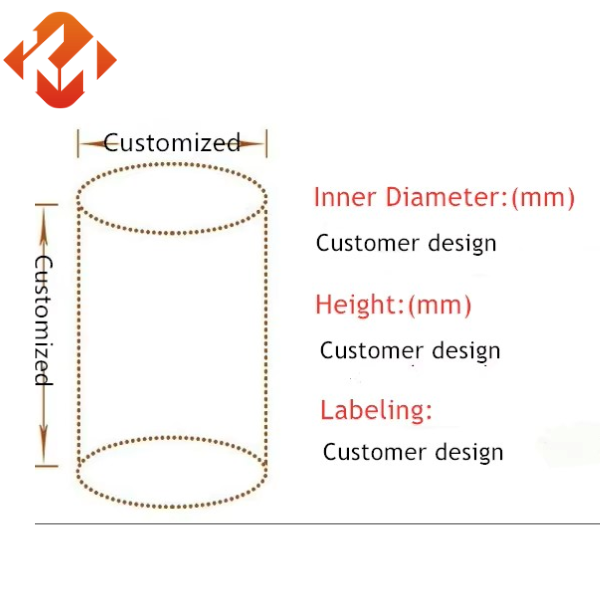 Environmentally friendly craft packaging tea paper tube customized cylindrical high-quality tea perfume cardboard paper tube packaging