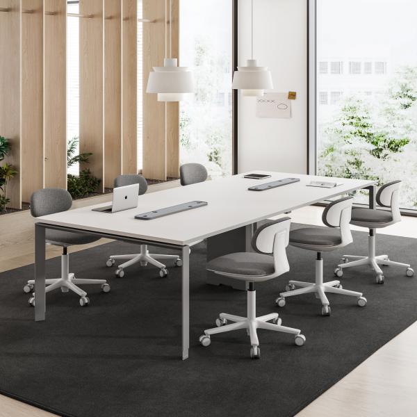 MC3.0 Sleek Design Meeting Room Table , Height Adjustable Feet Conference Room