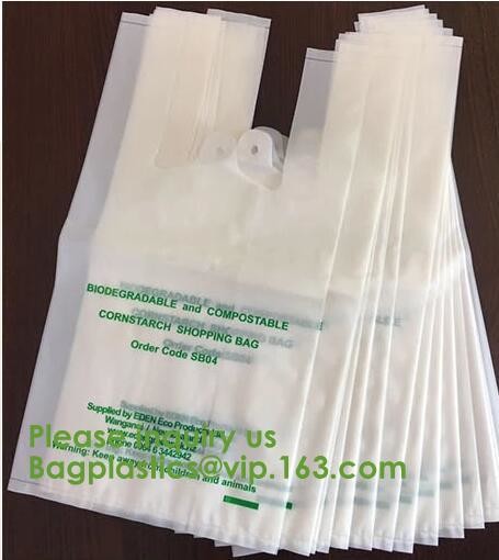 Organic Recycling and compostable bag,Eco friendly Compostable,compostable biobased plastic tshirt bag bagease bagplasti