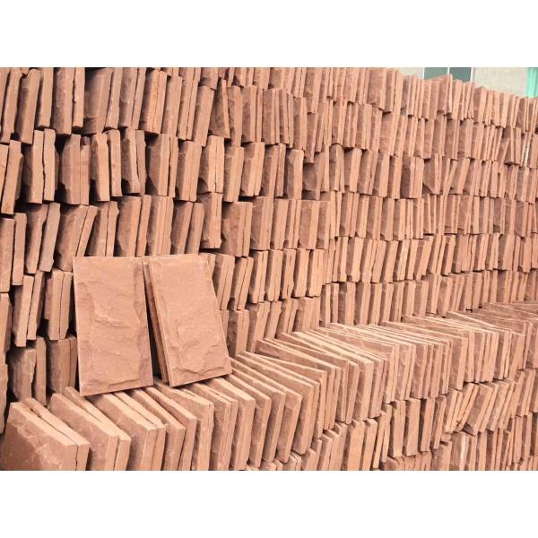 Yellow red Natural Sandstone Paving mushroom slab tile