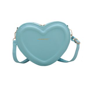 Quality Women Heart Shape Small Leather Crossbody Bag With Shoulder Strap for sale