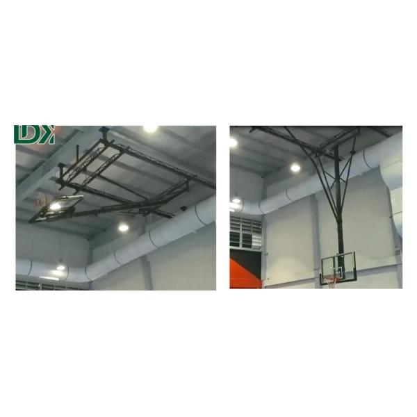 International Standard Thickness Padding Ceiling Suspended Retractable Basketball System For Professional Gymnasium Design