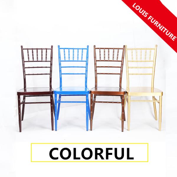 Antique Plastic Wedding Chairs Golden / Blue / Coffee / Dark Brown Optional