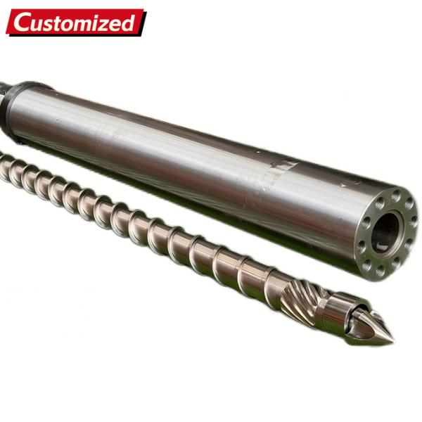 Customized high Quality Single Screw and Barrel /injection Barrel Screw for Injection Molding Machine Machinery Parts From China