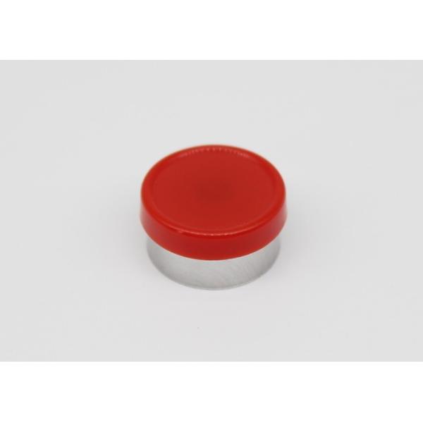 13mm Red Smooth Flange Flip Off Aluminum Plastic Cover For Injection Vials