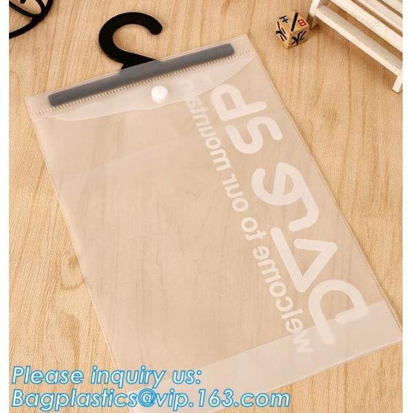 Frosty Transparent Pvc Hook Bag For Underwear Packing,Frosted PVC Zipper Hook Bags For Swimwear Underwear,Swimwear,Short