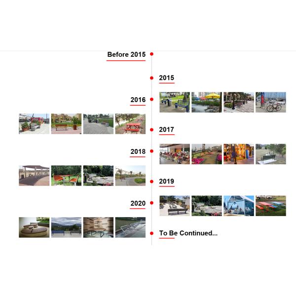 Custom Commercial Large Planters With Bench For Outdoor Garden Patio