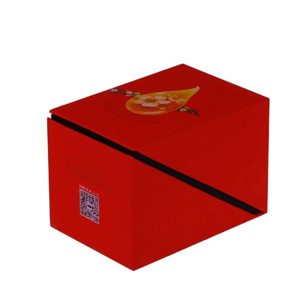 Exquisite Handmade Luxury Cardboard Honey Jar Packaging Box with Free Design PDF File
