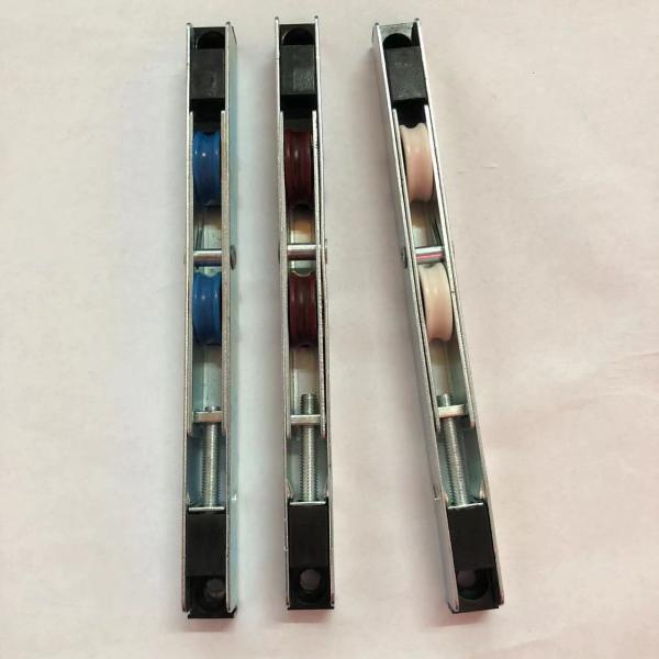 Green 12*18mm UPVC Profile Stainless Steel Double Roller Ball Bearing Nylon Roller for Door Window