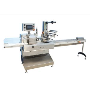 Buy cheap CPP 300mm Roll Dia Horizontal Wrapping Machine , Chives Flow Wrapper Machine from wholesalers