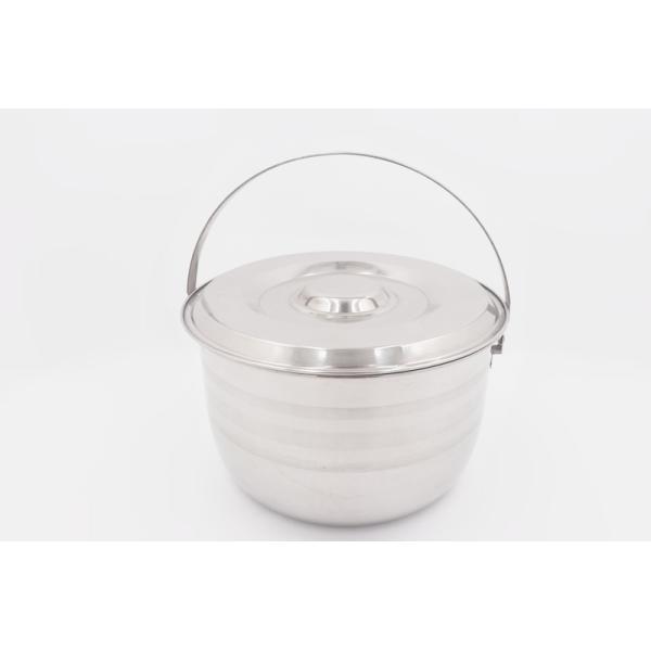 Kitchenware Round 0.227cbm 18cm Stainless Steel Cooking Pot