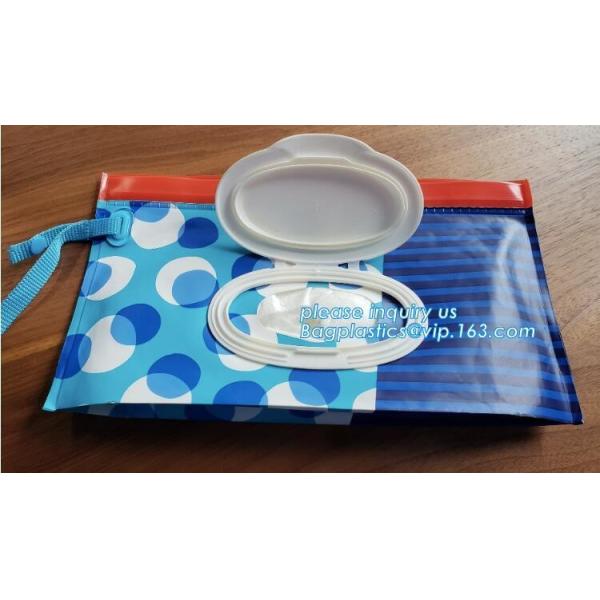 reusable wet wipe pouch dispenser for baby or personal wipes, Custom logo gravure printing side gusset EVA wet wipes org