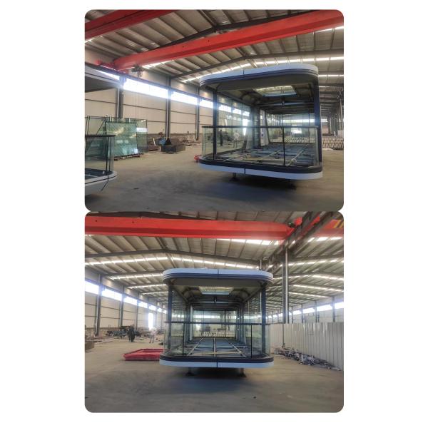 Expandable Galvanized Steel Frame Prefab Capsule House Office For Hotel 10T