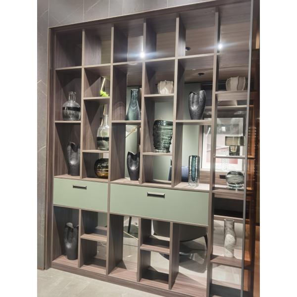 Modern MDF Glossy Glass Retail Display Cabinet showcase