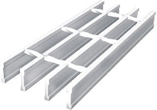 I shape steel grating