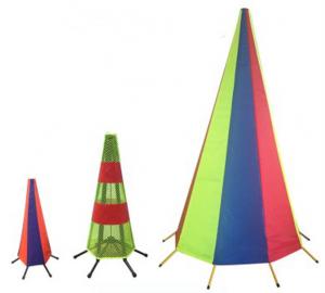 Quality Waterproof Grid Cloth Road 1200mm Road Traffic Cones for sale