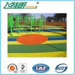 Non - Toxic Recycled Elastic Rubber Gym Mats / Outdoor Playground Flooring