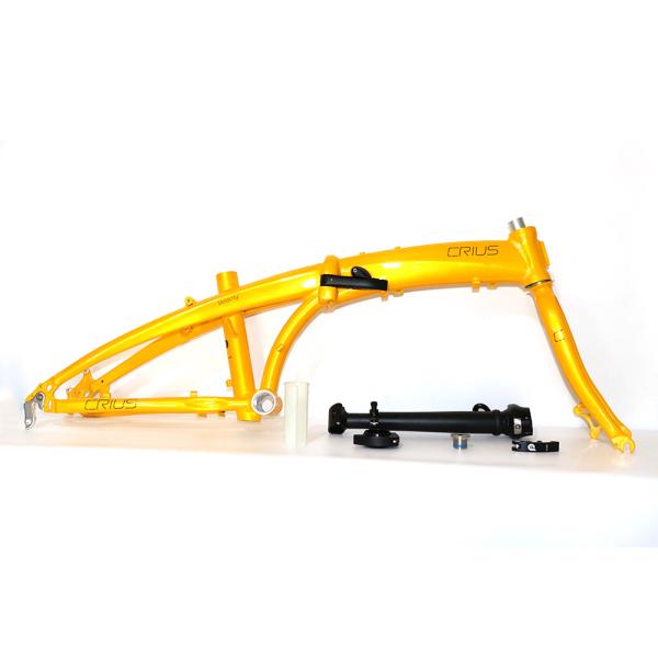 Full Shockingproof Frame Folding Bike 20" 9 Speed Crius Velocity-D Brake for Adults