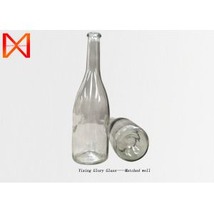 wholesale frosted flint glass customized wine bottles