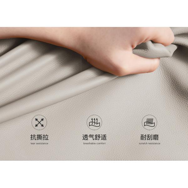 Simple Living Room Villa Furniture Fabric Upholstery Surface Walnut Color scratch resistance