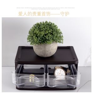 Quality Cosmetic Rack Storage Clear Drawer Plastic Makeup Organizer for sale