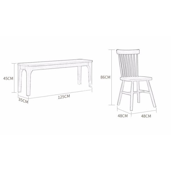 Dining Chair Wood Made In China Hotel Home Furniture Northern Europe