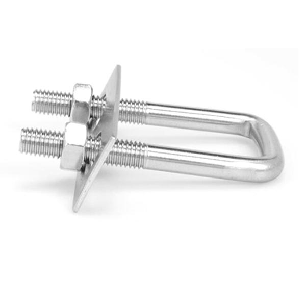 China Galvanized U Bolt Sizes Auto Part Trailer U-bolt Nut Pipe Clamp High Strength Stainless Steel square U Bolt