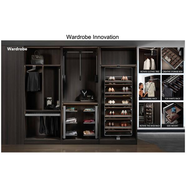 Bedroom Furniture Modern White Clothes Wardrobe with Storage Wall Design Slide Door