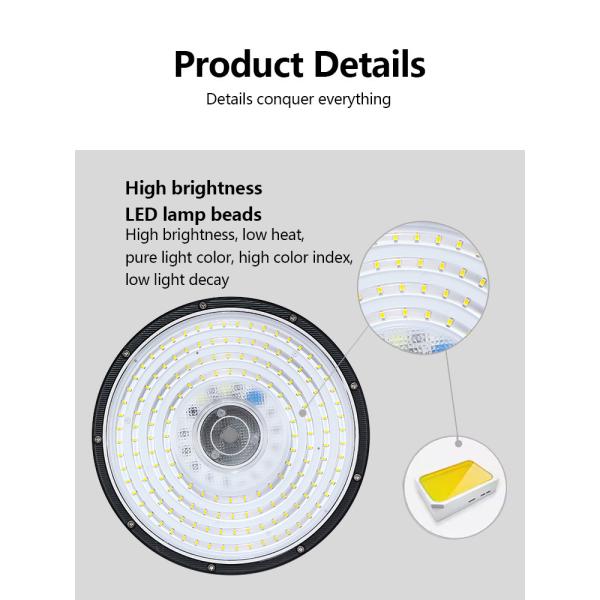 Led UFO 100W 150W 200W 300W 400W Industrial Lighting Highbay Lamp Warehouse Garage Canopy Light UFO Led High Bay Light