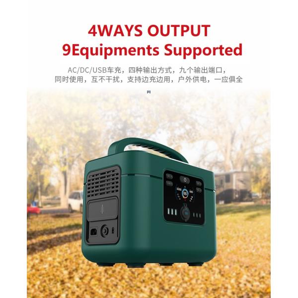 ODM Lithium Ion Lifepo4 Solar Generator 1050wh 1200w For Household Emergency