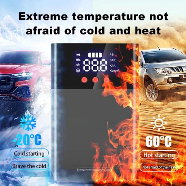 16000mAh Pocket Jumper Starter Car Jump Battery Booster With Flashlight / Air Compress