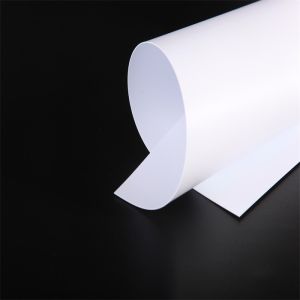 Laminated White PC Core Sheet Laserable Custom Thickness For ID Cards Production
