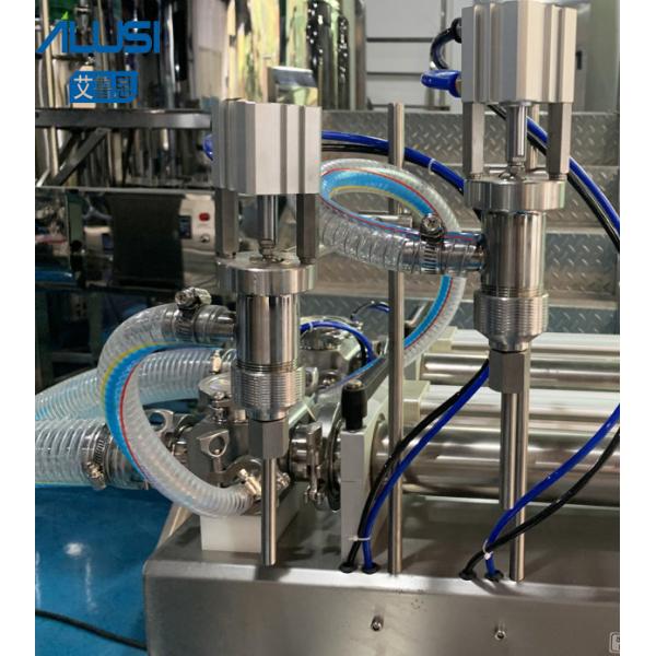 Semi Automatic Double Heads Paste Piston Filler Water Bottle Pneumatic Filling Machine