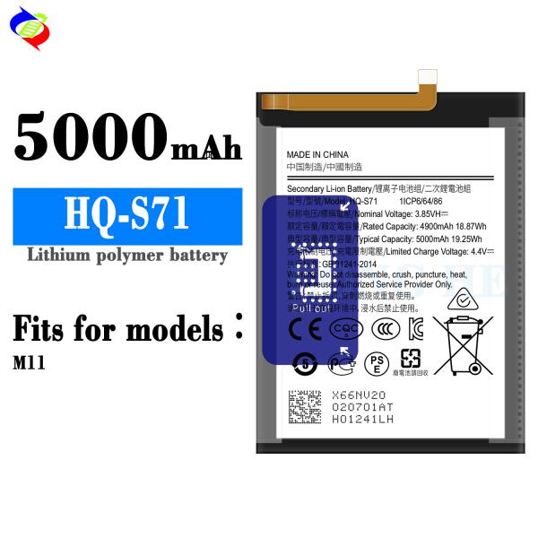 Rechargeable Batteries 3.85v 5000mAh HQ-S71 Replacement Battery For Samsung Galaxy M11 SM-M115 Phone Battery