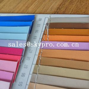 China Fashion design pvc synthetic leather pu coated leather with backing fabric on sale
