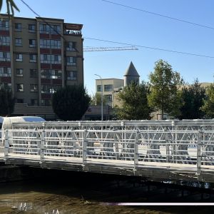 Quality Prefabricated Compact Bailey Bridge / Portable Steel Bridge Light Weight for sale