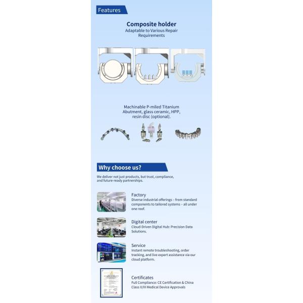 SK-5B 4500W Industrial Milling Machine 5 Axis ±360° Rotation 24 Burs Ceramic Glass Water Tank Cooling