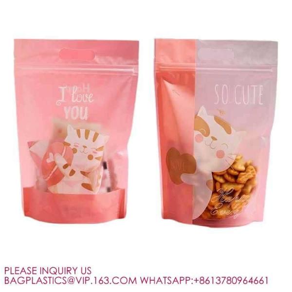 Eco Resealable Smell Proof Mylar Bags Holographic Packaging Pouch Bag with Clear Window