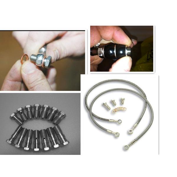 stainless steel braided flexible brake hose line