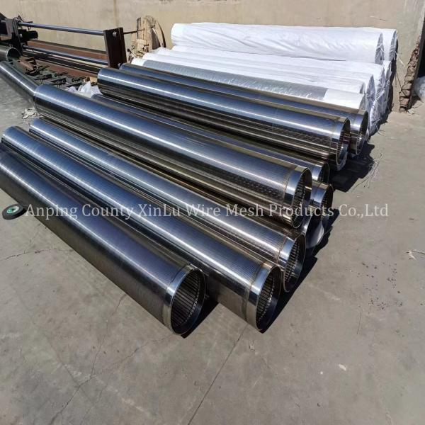 Wire Wrapped Continuous Slot Well Screen Steel Casing Pipe fo Oil Pump Drilling Filter