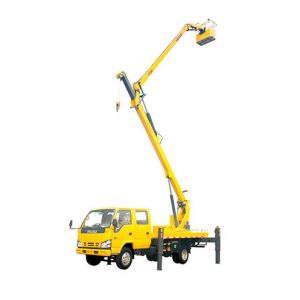 Quality XCMG Rotary Platform Boom Lift Truck , Three Telescopic Arms for sale